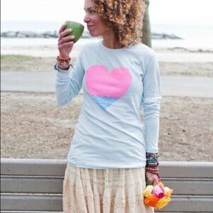 Lovbird Long Sleeve Heart Teeshirt